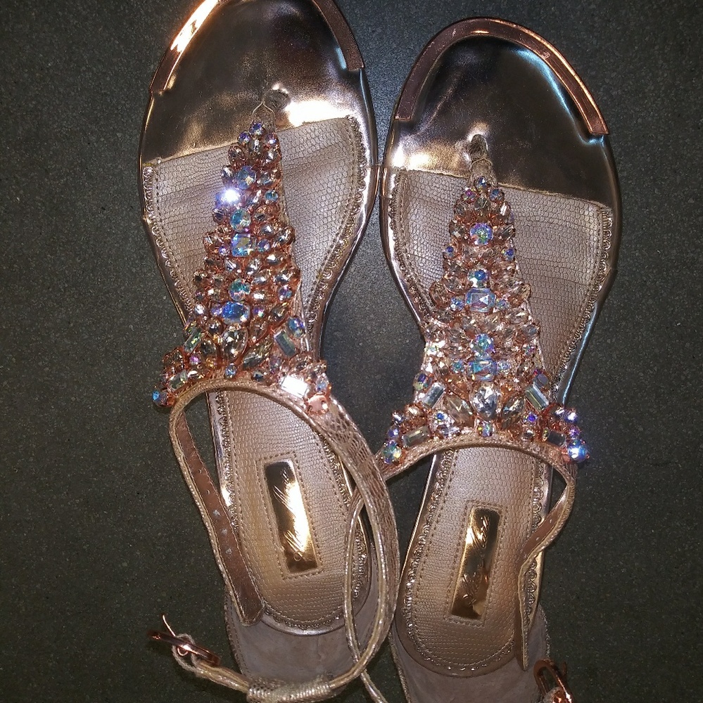 Alex Marie Rose Gold Sandals